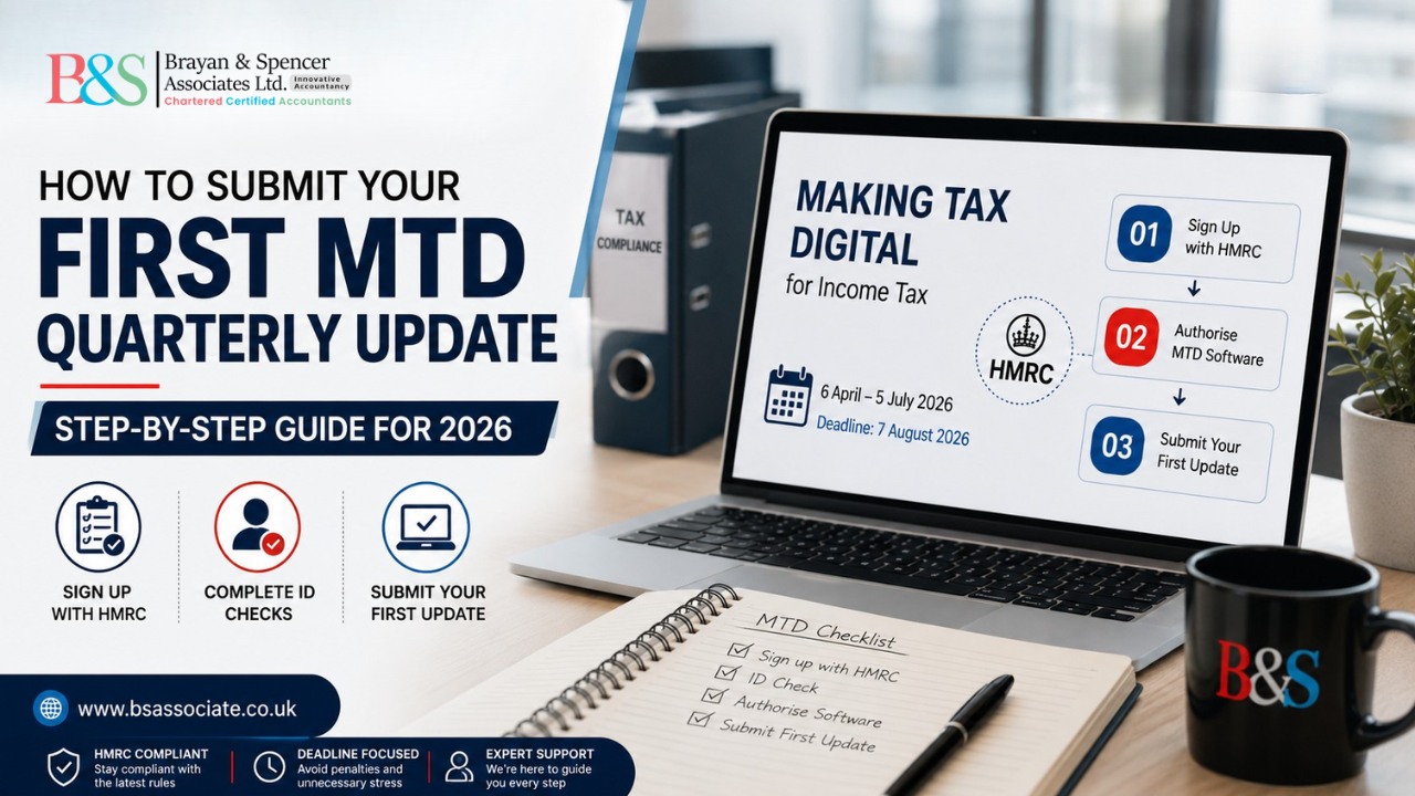 Step-by-step guide to submitting your first MTD quarterly update to HMRC