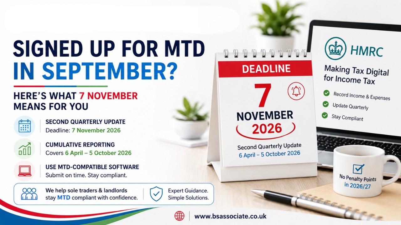 Signed Up for MTD in September